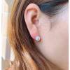 18K Gold Stud Earrings,Real Akoya Pearl Earrings For Women,Classic Au750 Yellow Gold Wedding Earrings Fine Gift