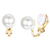 1Pair Candy Color Colorful Geometry Zircon Pearl Earrings European Style Earclip Earnail Women Ear Clip Fake Piercing Earring