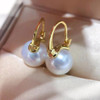 hot AAAA++++ 7-8mm 8-9mm Gorgeous Huge South Sea White ROUND pearl earring 925s... gift box