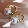 hot AAAA++++ 7-8mm 8-9mm Gorgeous Huge South Sea White ROUND pearl earring 925s... gift box
