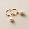 WANTME Genuine 925 Sterling Silver Natural Freshwater Baroque Pearl Unusual Earrings for Women Chic Charming Goth Jewelry 2021