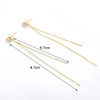 2020 New Gold Color Long Crystal Tassel Dangle Earrings for Women Wedding Drop Earring Fashion Jewelry Gifts