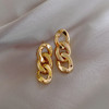 Vintage Gold Color Bar Long Thread Tassel Drop Earrings For Women Glossy Geometric Korean Earring New Fashion Wedding Jewelry