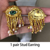 Women Vintage Eyes of Demon Earring Ring Cosplay Exaggerated Trendy Earrings Style Imitated Pearl Girls Delicate Tassels Jewelry