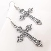 Crosses Dangle Earrings for Women Aesthetic Goth Gothic Long Vintage Cross Drop Women's Jewelry Accessories Large Y2k Grunge