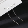 Long Tassel Butterfly Drop Earrings Silver Color 2021 Fashion Hanging Women Earrings Summer Jewelry Girls Party Gift