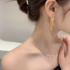 Fashion Statement Gold Silver Color Long Metal Chain Bling Tassel Earrings for Women Wedding Ms Hot Jewelry Pendant Gift