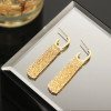 Fashion Statement Gold Color Long Metal Chain Bling Tassel Earrings for Women Wedding Ms Daily Hot Jewelry Pendant Gift