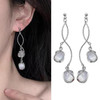 New Full Crystal Butterfly Tassel Earrings For Women Earing Jewelry Premium Fashion Korean Fairy Rhinestone Drop Earrings Party