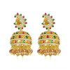 Gypsy Jewelry Retro Ethnic Indian Jhumka Crystal Small Bells Beads Drop Tassel Earrings Women Bohemian Statement Jhumki Tribal