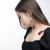 Women Long Tassel Earrings Celebrity Colored Zircon Crystal Girls Earring Dangle Green Wedding Bride Jewelry Free Shipping