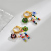 Color Beaded Earrings For Women's INS Wind Lovely Natural Pearl Earrings With Fashionable Design Tassel Earrings