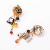 Exaggerated Halloween Drop Earrings for Women Pumpkin Head Skeleton Tassel Earrings Festival Accessories Children Female Jewelry