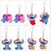 Disney Dangle Earrings Lilo & Stitch Women Inspired Charm Angle Stud Earring Girl Pendant Jewelry Accessories Birthday Xmas Gift