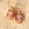 S925 Silver 18k Gold-plated Colorful Agate Relief Earring For Women Girls Vintage Beauty Girl Dangle Earrings Fashion Jewelry S925 Silver 18k Gold-plated Colorful Agate Relief Earring For Women Girls Vintage Beauty Girl Dangle Earrings Fashion Jewelry