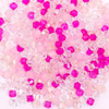 100Pcs 4MM Glass Bicone Shaped Beads Faceted Crystal Beads for for Jewelry Making Bracelet Nacklace Earrings DIY Beading