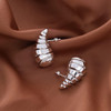 Vintage Gold Color Plated Chunky Dome Drop Earrings for Women Glossy Stainless Steel Thick Teardrop Earring Jewelry Wholesale