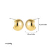 Chic Exaggerate Big Waterdrop Drop Earrings for Women Dupes Chunky Teardrop Stainless Steel Gold Plated Statement Ear Jewelry