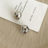 Stainless Steel Gold Color Chunky Dome Water Drop Earring for Women Vintage Glossy Thick Teardrop Hoops Earrings Jewelry