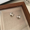 Stainless Steel Gold Color Chunky Dome Water Drop Earring for Women Vintage Glossy Thick Teardrop Hoops Earrings Jewelry