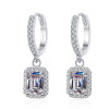 Classic PT950 Platinum Sparkly female 1/2ct Moissanite Drop Earrings for Women One Pair Diamond girls Birthday Gift popular cute