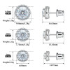 0.3-1CT D Color Moissanite Halo Earrings 925 Sterling Silver Stud Earrings for Women GRA Round Cut Lab Diamond Wedding Jewelry 0.3-1CT D Color Moissanite Halo Earrings 925 Sterling Silver Stud Earrings for Women GRA Round Cut Lab Diamond Wedding Jewelry