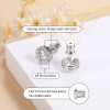 0.3-1CT D Color Moissanite Halo Earrings 925 Sterling Silver Stud Earrings for Women GRA Round Cut Lab Diamond Wedding Jewelry 0.3-1CT D Color Moissanite Halo Earrings 925 Sterling Silver Stud Earrings for Women GRA Round Cut Lab Diamond Wedding Jewelry