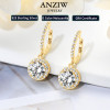 Anziw 3.0CT D Moissanite Pendant Hoop Earrings 925 Sterling Silver Drop Earring 2.0ct 1 carat Sparkling Jewelry For Women Dangle Anziw 3.0CT D Moissanite Pendant Hoop Earrings 925 Sterling Silver Drop Earring 2.0ct 1 carat Sparkling Jewelry For Women Dangle