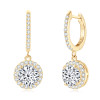 Anziw 3.0CT D Moissanite Pendant Hoop Earrings 925 Sterling Silver Drop Earring 2.0ct 1 carat Sparkling Jewelry For Women Dangle Anziw 3.0CT D Moissanite Pendant Hoop Earrings 925 Sterling Silver Drop Earring 2.0ct 1 carat Sparkling Jewelry For Women Dangle