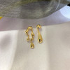 Fashion Gold Silver Color Big Metal Shell Drop Earrings for Women Geometric Irregular Vintage Simple Earrigns Jewelry Party Gift
