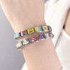 Hapiship 2023 Fashion Heart Flower Hat Dragonfly Charm Italian Links Fit 9mm Bracelet Stainless Steel Jewelry DIY Making DJ591