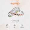 Hapiship 2023 Fashion Heart Flower Hat Dragonfly Charm Italian Links Fit 9mm Bracelet Stainless Steel Jewelry DIY Making DJ591