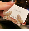 2022 New Butterfly Zircon Earrings women's Korean jewelry literary style earrings net red temperament simple new earrings