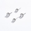 MINTYBOX 1 CT 6.5mm D Color Moissanite Stud Earrings 100% 10K 14K 18K Pure Gold For Women Top Quality Sparkling Wedding Jewelry
