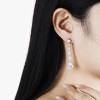 TBCYD 16.98cttw Pear Cut 100% Real Moissanite Drop Earrings For Women S925 Silver Diamond Dangle Earrings Sparkling Jewelry Gift