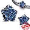 Authentic 925 Sterling Silver Blue Crystal Enamel Heart Charm Fit Pandora Bracelet Friend Surprise Birthday Jewelry Beads Gift