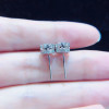 Solid 14K White Gold AU585 Platinum PT950 Moissanite Diamond Crown Earrings for Women Celebrity Earrings