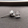Solid 14K White Gold AU585 Platinum PT950 New simple fashion moissanite diamond earrings earrings women's earrings