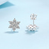 PT950 platinum Certified Moissanite stud Earrings Dcolor 1.4CT Sparkling snowflake Diamond for women Wedding Luxury Fine Jewelry