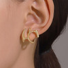 New Irregular Liquid Metal Hollow Earrings Style Hip-Hop Punk Fashion Personality Long Earring Women Travel Accessories