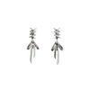 New Irregular Liquid Metal Hollow Earrings Style Hip-Hop Punk Fashion Personality Long Earring Women Travel Accessories