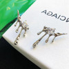 New Irregular Liquid Metal Hollow Earrings Style Hip-Hop Punk Fashion Personality Long Earring Women Travel Accessories