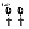 1Pair Punk Gothic Stainless Steel Stud Earring Creative Blade Pendant punk rock razor blade earrings Gothic Hip-hop Ear Jewelry
