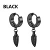 1Pair Punk Gothic Stainless Steel Stud Earring Creative Blade Pendant punk rock razor blade earrings Gothic Hip-hop Ear Jewelry