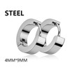 1 Pairs Punk Multiple Stainless Steel Stud Earrings Men Women Gothic Cross Round Street Pop Hip Hop Ear Stud Piercing Jewelry