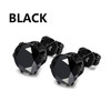 1 Pairs Punk Multiple Stainless Steel Stud Earrings Men Women Gothic Cross Round Street Pop Hip Hop Ear Stud Piercing Jewelry