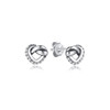 Original 925 Sterling Silver Earrings 2024 Stud Hoop Crystal Earings For Women Rose Gold Crown Heart Infinity Bee Earing Jewelry