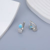 XYOP 925 Sterling Silver Is Its Own Style Of Restrained Natural Larimar Earring Jewelry Personality Party