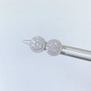 10K Gold Round Moissanite Earrings For Women Ear Studs Men Diamond Jewelry Pass Tester With GRA Free Shipping