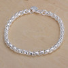 Fine 925 Sterling Silver Noble Nice Chain Solid Bracelet for Women Men Charms Party Gift Wedding Fashion Jewelry Hot Model